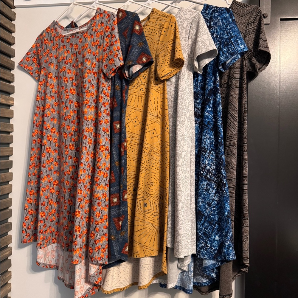 Assorted LuLaRoe Printed Swing Dresses - Multicolor